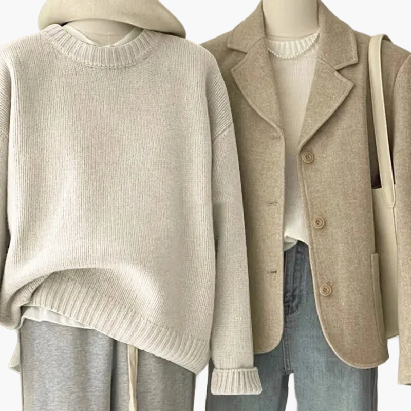 Lös tröja för kvinnor i koreansk stil – avslappnad och elegant vardagslook