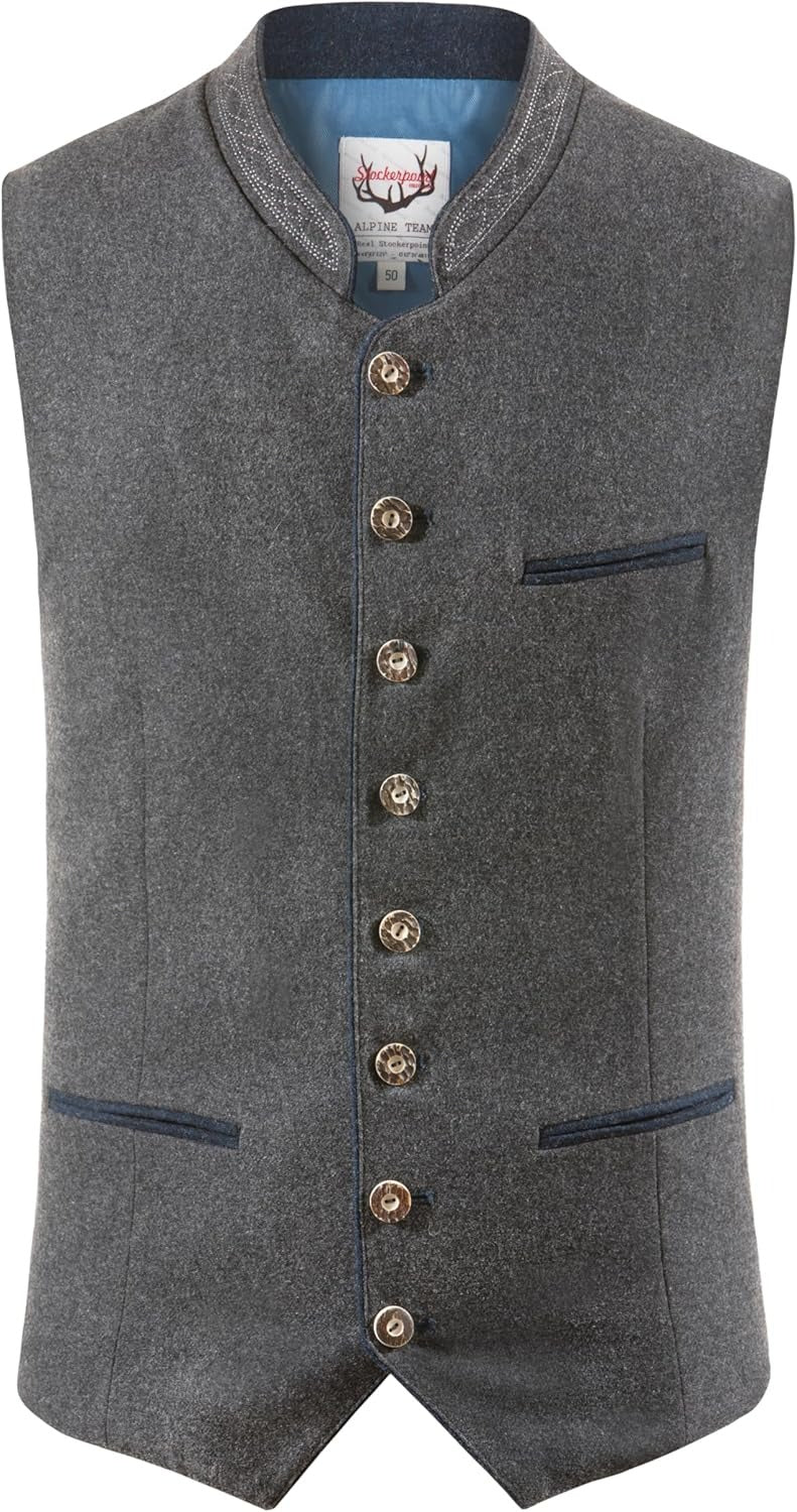 Chaleco tradicional para hombre estilo bávaro para fiestas y ocasiones elegantes