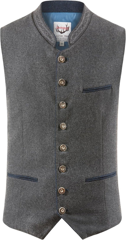 Chaleco tradicional para hombre estilo bávaro para fiestas y ocasiones elegantes