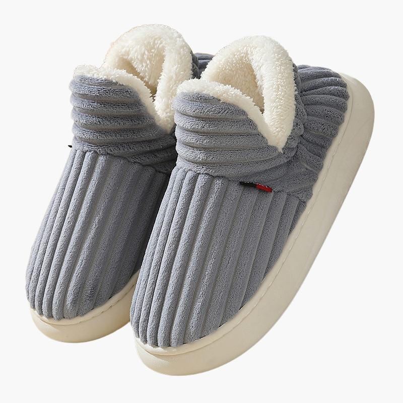 Chaussons d'hiver unisexes ultra confort pour intérieur, style moderne, antidérapants