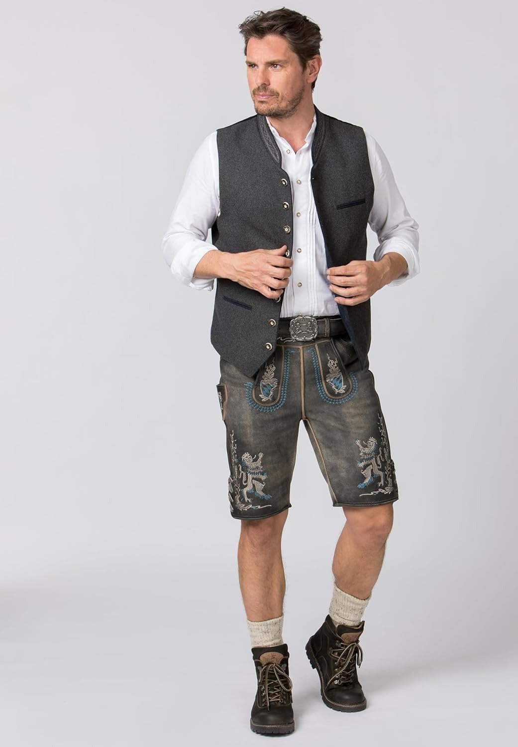 Chaleco tradicional para hombre estilo bávaro para fiestas y ocasiones elegantes