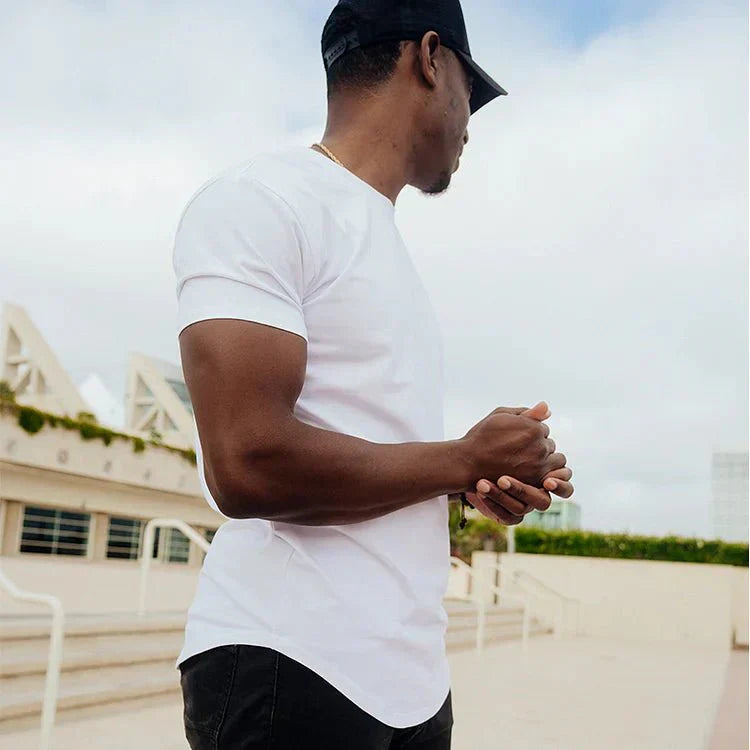 Camiseta ajustada para hombre estilo atlético para entrenamiento y ocio