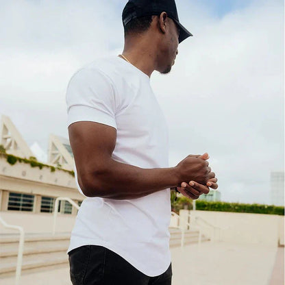 Camiseta ajustada para hombre estilo atlético para entrenamiento y ocio