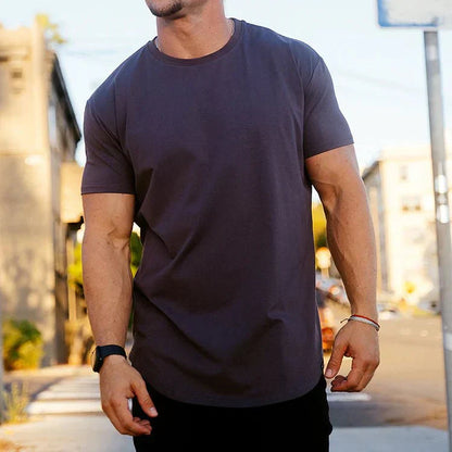 Camiseta ajustada para hombre estilo atlético para entrenamiento y ocio
