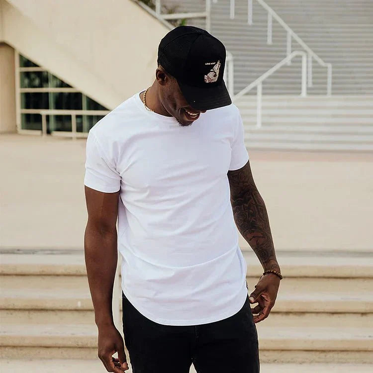 Camiseta ajustada para hombre estilo atlético para entrenamiento y ocio