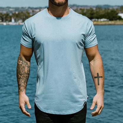 Camiseta ajustada para hombre estilo atlético para entrenamiento y ocio