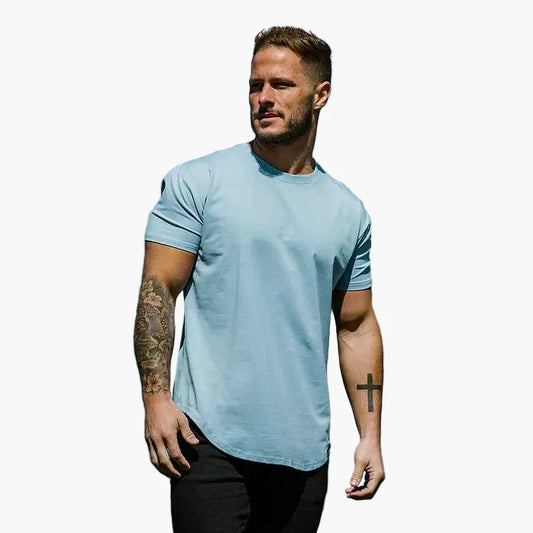 T-shirt ajusté homme style athlétique pour entraînement et loisirs