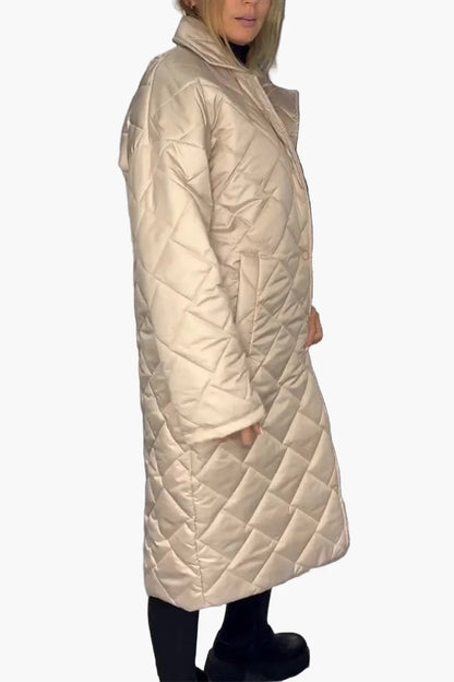 Cappotto trapuntato reversibile donna stile urbano elegante e alla moda