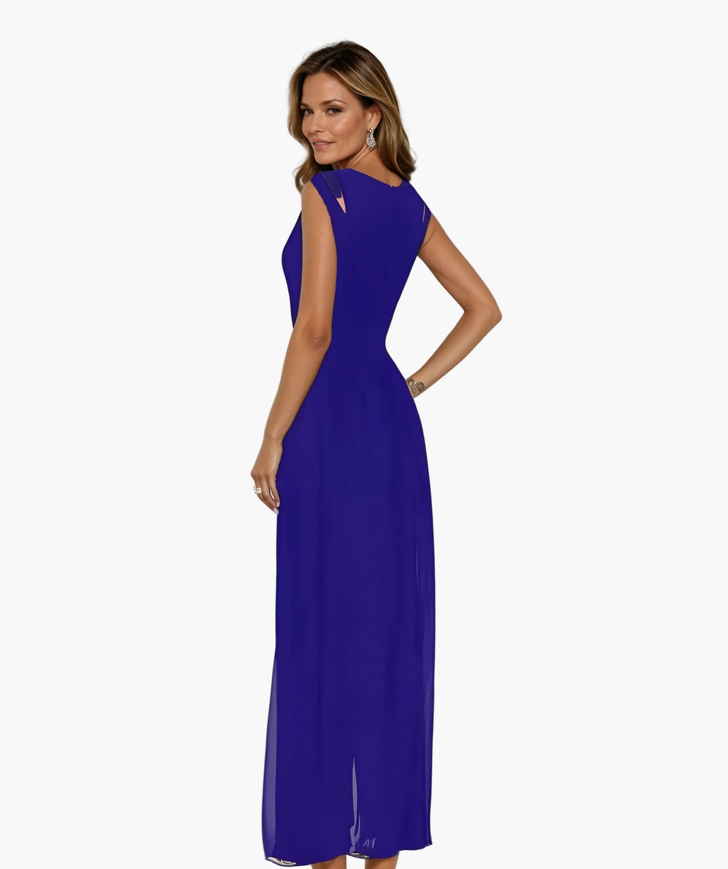 Robe longue élégante pour femme, style soirée moderne et polyvalente
