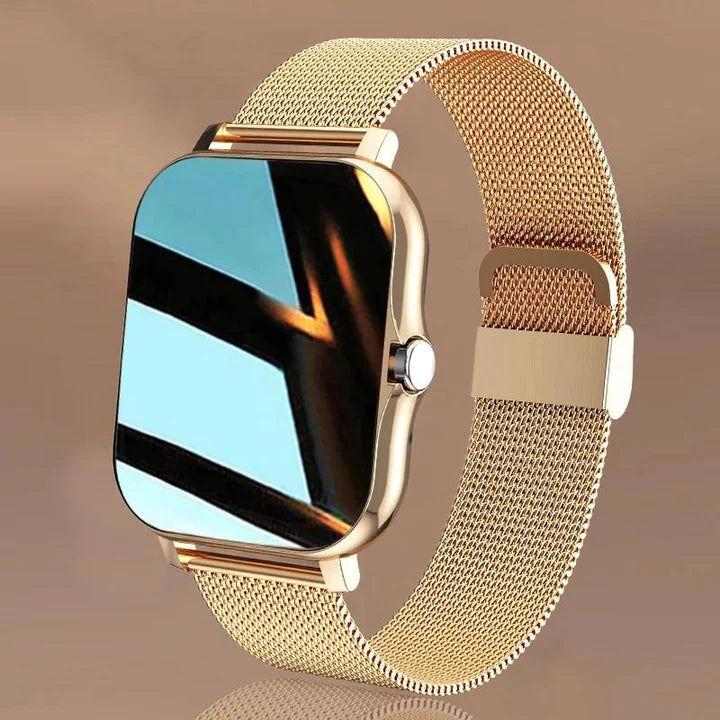 Elegancki damski smartwatch wielofunkcyjny – monitorowanie zdrowia, powiadomienia i fitness