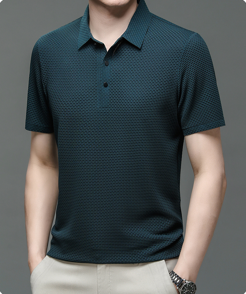 Polo Homme Style Moderne Respirant pour Été – Look Élégant et Décontracté