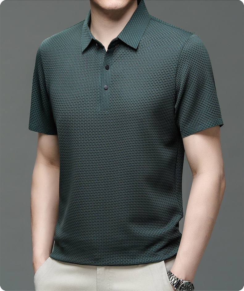 Polo Homme Style Moderne Respirant pour Été – Look Élégant et Décontracté