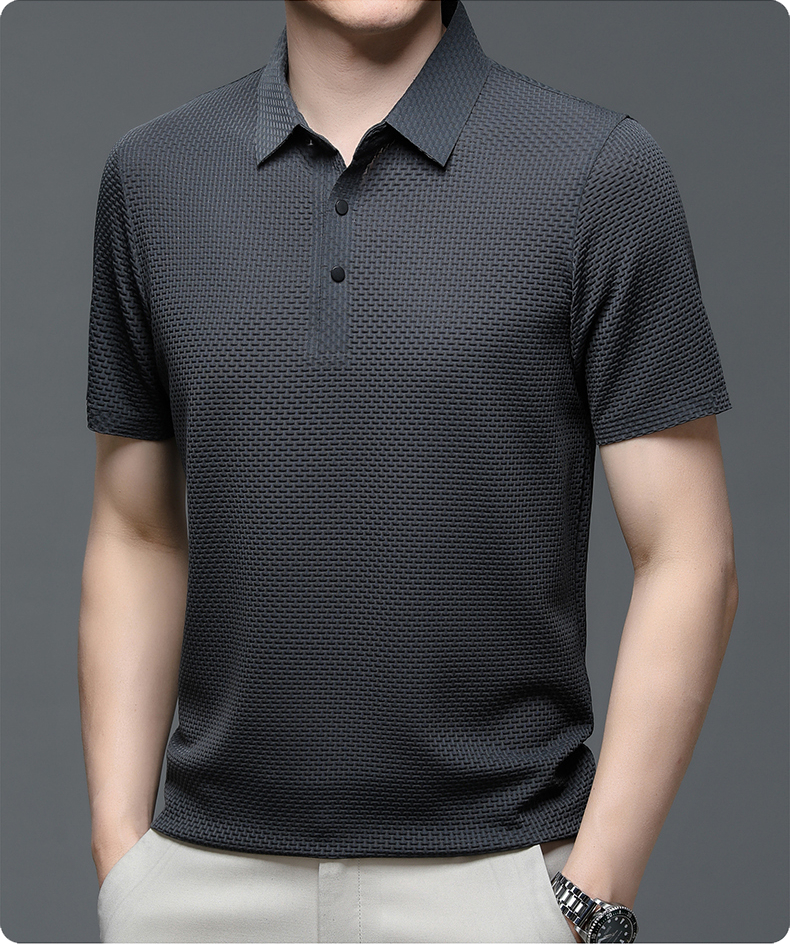 Polo Homme Style Moderne Respirant pour Été – Look Élégant et Décontracté