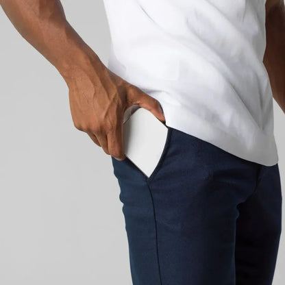 Pantalon chino ajusté pour homme - Style élégant et polyvalent pour bureau et loisirs