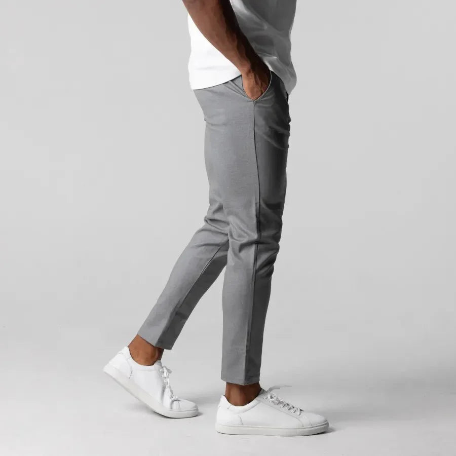 Pantalon chino slim pour homme, style urbain et élégant, idéal bureau et sorties