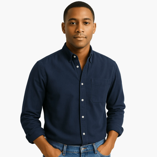 Chemise homme élégante à manches longues style classique pour toutes occasions