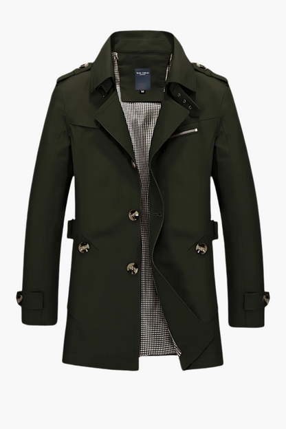 Classic trench coat for men elegant urban style