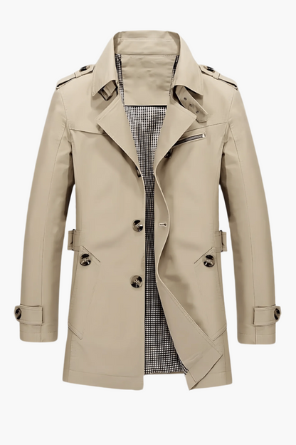 Classic trench coat for men elegant urban style