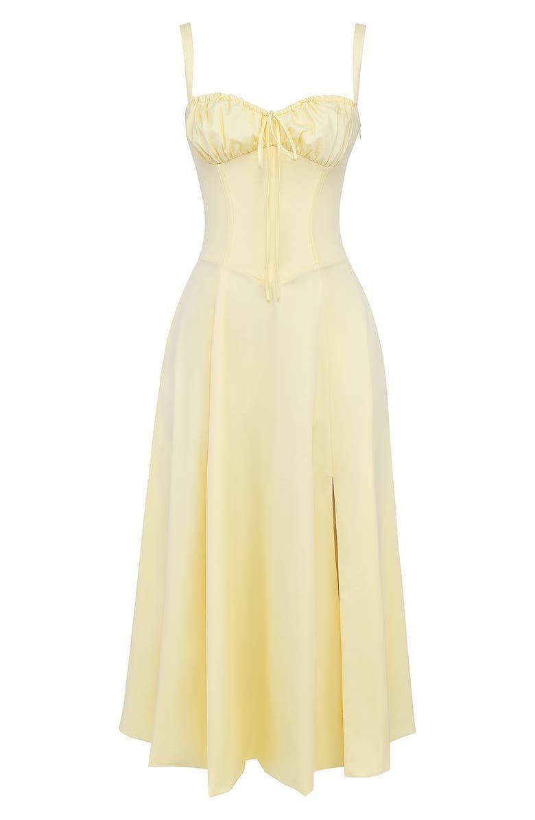Robe Midi Corset Femme – Élégance Florale et Style Romantique pour Occasions Spéciales