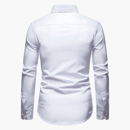 Elegant langermet skjorte til herre – moderne og raffinert stil for formelle og uformelle anledninger