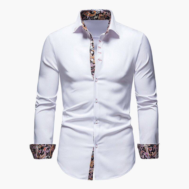 Chemise habillée homme style moderne à manches longues – Élégance intemporelle pour occasions formelles et décontractées