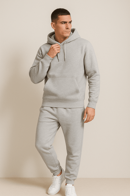 Ensemble de survêtement à capuche pour homme - Style décontracté et confortable, idéal pour le sport et la détente
