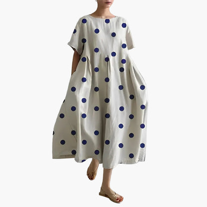 Robe décontractée imprimée fleurie pour femme, style ample et moderne, idéale pour l'été