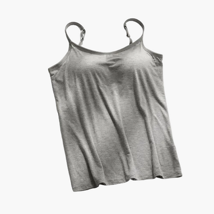 Canottiera modellante donna con reggiseno integrato – Stile invisibile e sostegno confortevole