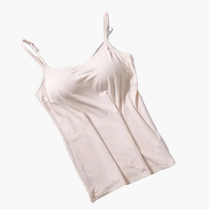 Canottiera modellante donna con reggiseno integrato – Stile invisibile e sostegno confortevole