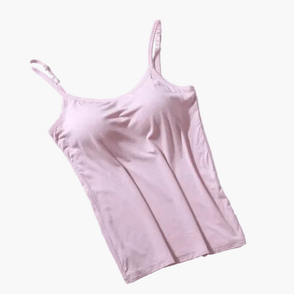 Canottiera modellante donna con reggiseno integrato – Stile invisibile e sostegno confortevole