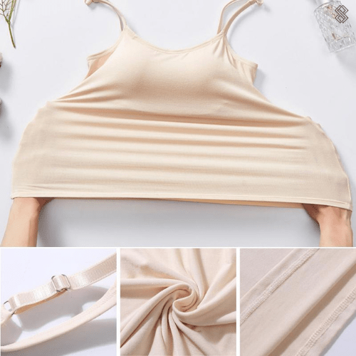 Canottiera modellante donna con reggiseno integrato – Stile invisibile e sostegno confortevole