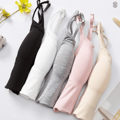 Canottiera modellante donna con reggiseno integrato – Stile invisibile e sostegno confortevole