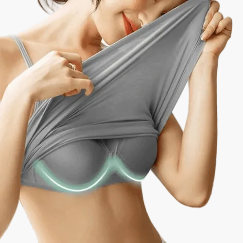 Canottiera modellante donna con reggiseno integrato – Stile invisibile e sostegno confortevole