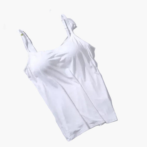 Canottiera modellante donna con reggiseno integrato – Stile invisibile e sostegno confortevole