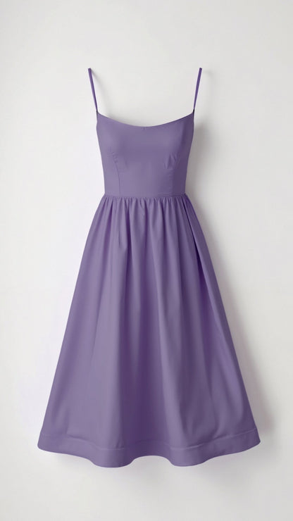 Robe midi fluide femme style élégant pour occasions spéciales ou été