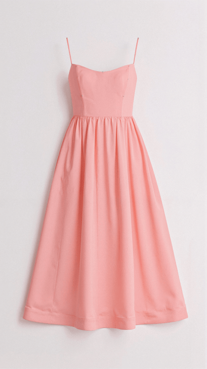 Robe midi fluide femme style élégant pour occasions spéciales ou été