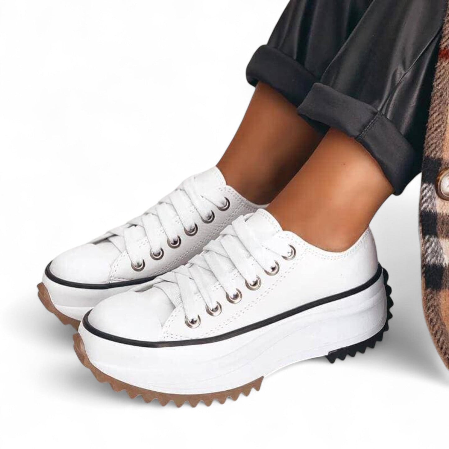 Baskets plateforme orthopédiques femme style urbain confort quotidien