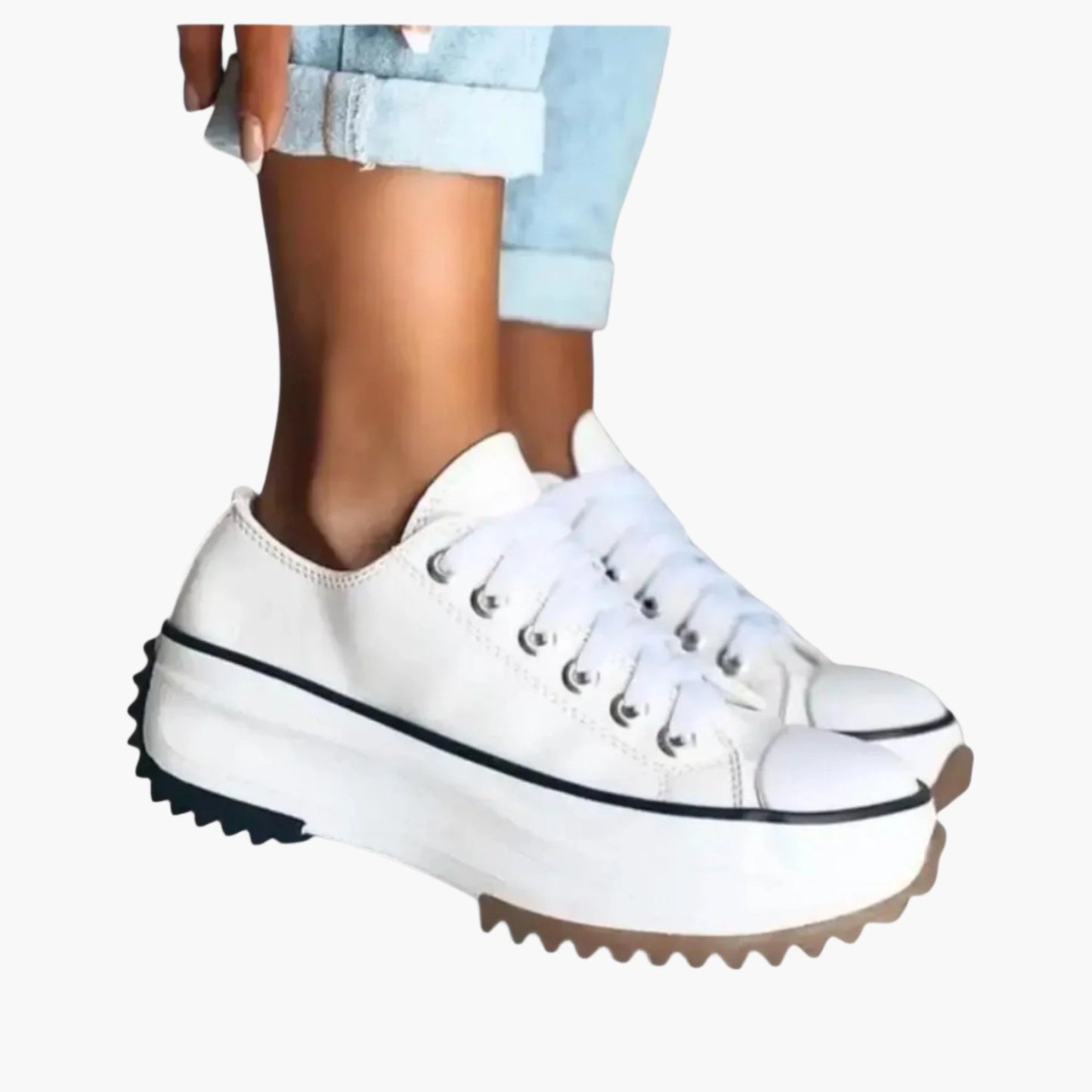 Baskets plateforme orthopédiques femme style urbain confort quotidien