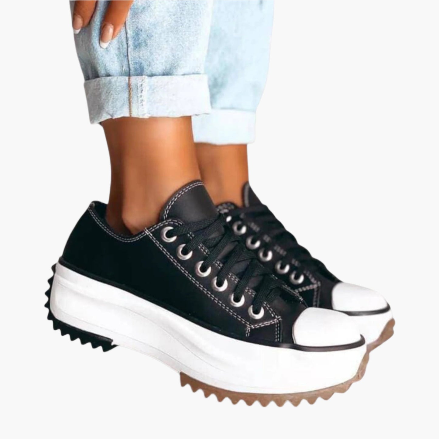 Baskets plateforme orthopédiques femme style urbain confort quotidien
