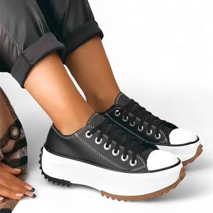 Baskets plateforme orthopédiques femme style urbain confort quotidien