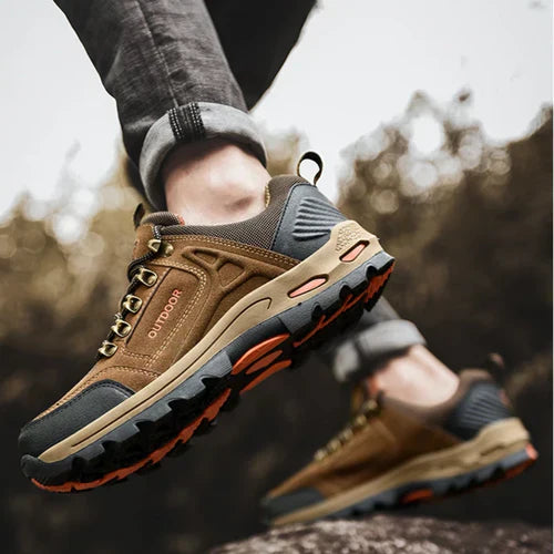 Men's orthopedic comfort hiking shoes for outdoor trekking
