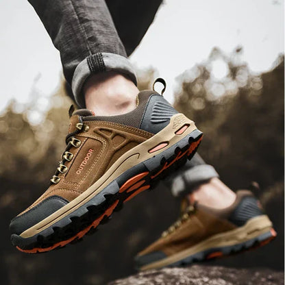 Men's orthopedic comfort hiking shoes for outdoor trekking