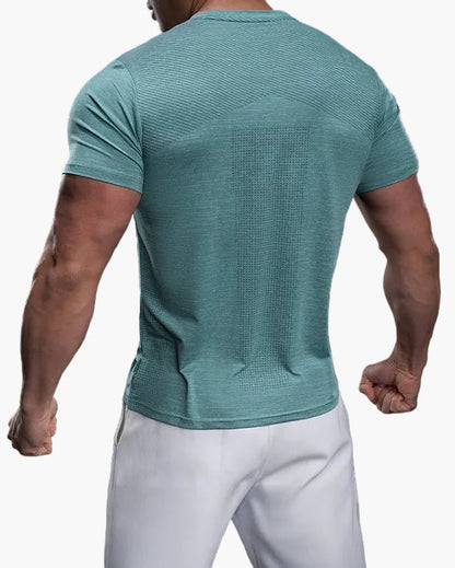 T-shirt de sport homme coupe ajustée pour entraînement et performance
