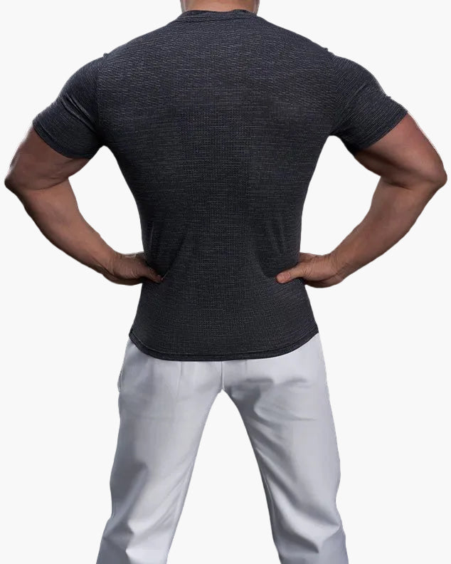 T-shirt de sport homme coupe ajustée pour entraînement et performance