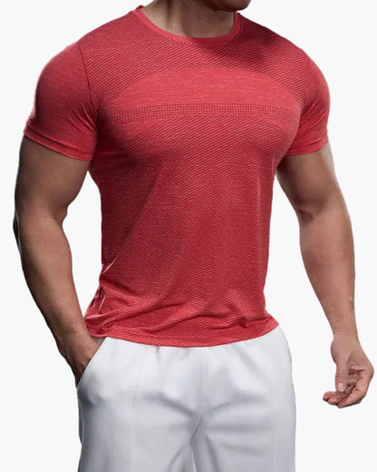T-shirt de sport homme coupe ajustée pour entraînement et performance