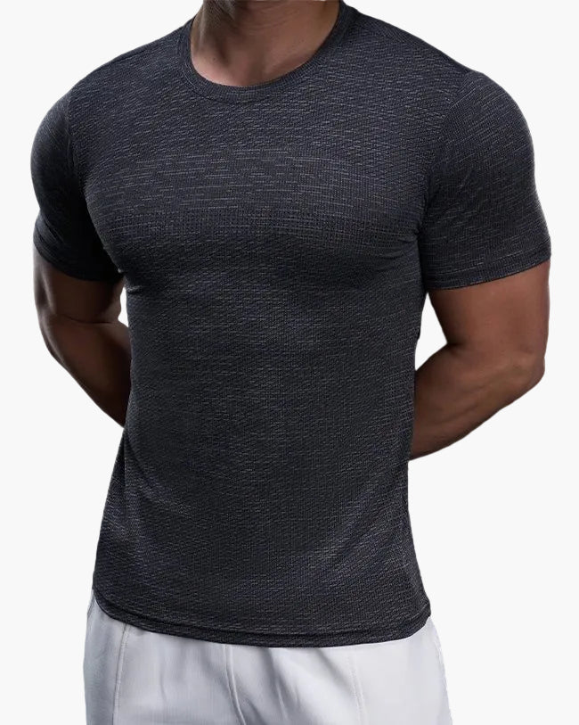 T-shirt de sport homme coupe ajustée pour entraînement et performance