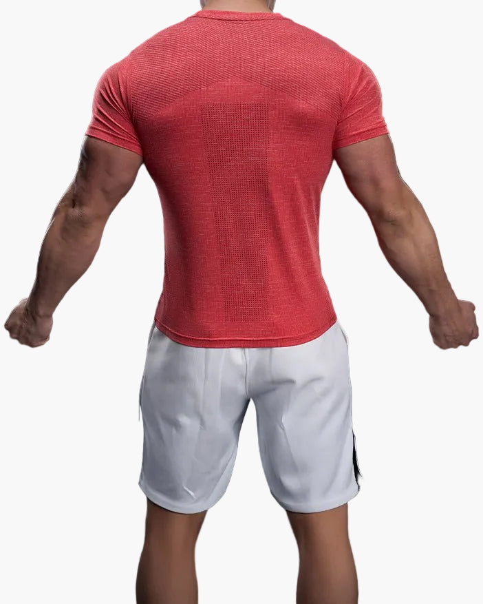 T-shirt de sport homme coupe ajustée pour entraînement et performance