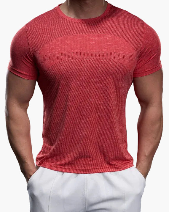 T-shirt de sport homme coupe ajustée pour entraînement et performance