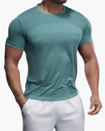 T-shirt de sport homme coupe ajustée pour entraînement et performance
