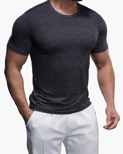 T-shirt de sport homme coupe ajustée pour entraînement et performance